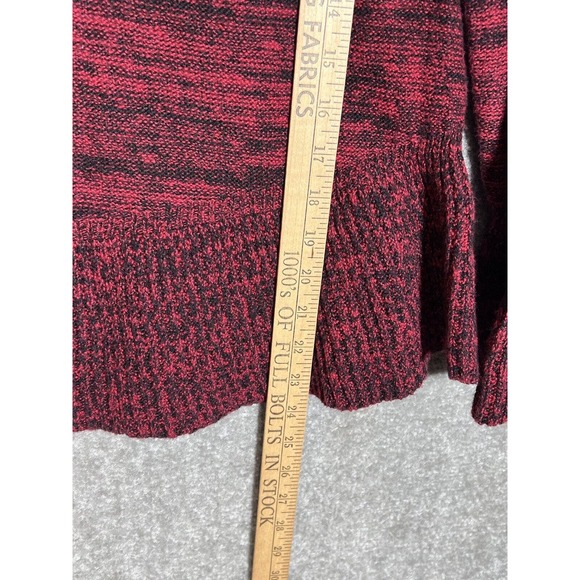 Style &‎ Co Spacedye Bell Sleeve Peplum Hem Sweater Womens Size Petite Medium PM - Picture 6 of 6